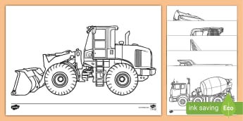 İş Makineleri Boyama Sayfaları-Twinkl