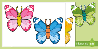 Butterfly to Colour in - Teacher-made Primary Resource