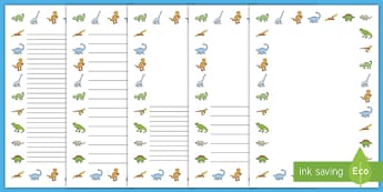 Writing Page Borders Ks1 English Primary Resources
