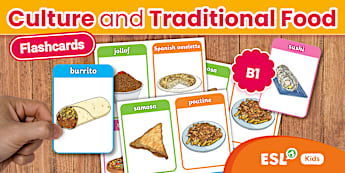 Food from around the World for Kids Cards | KS1 Resources