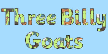 Displays, Visual Aids and Posters - The Three Billy Goats Gruff