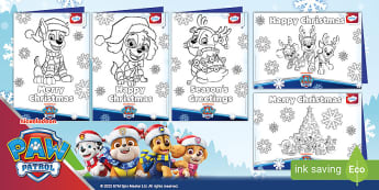 PAW Patrol: Christmas Card Colouring Pack