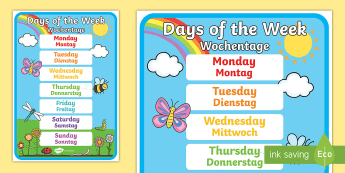 Days Of The Week Display Poster • Twinkl.ca