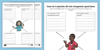 Schede attività per l'insegnante