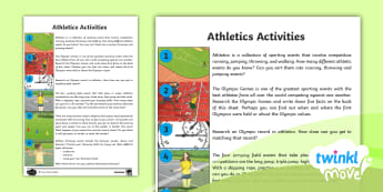 Athletics Lesson Plans - KS2 - Year 5 - Twinkl