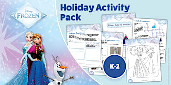 Frozen: Holiday Activity Pack for K-2nd Grade