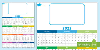 Blank and Editable Calendar Templates | KS1 - Twinkl