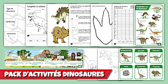 Lapbook sur les dinosaures - PACK