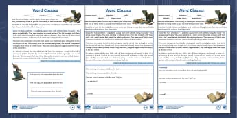 Recognising Word Classes - KS2 Grammar - Twinkl