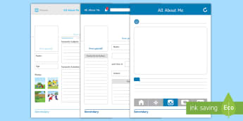 Social Media Profile | Facebook Worksheet
