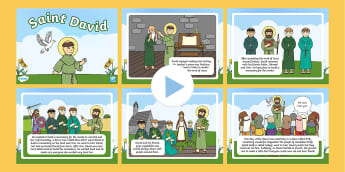 St David / Dewi Sant Story - PowerPoint - Learning Resource