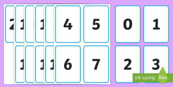 Flash Card NUMBER 0-100 Kids Flashcard Number Cards Count Educational Learn Math