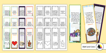 Back to School Encouragement Bible Verse Bookmarks - Twinkl