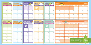 2018 Monthly Calendar Planning Template - Monthly Calendar Planning Template 2017 - monthly, calendar, planning, template, 2017,calandar,calen, autumn term planner, 