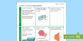 Properties Of Geometrical Figures | Measurement And Geometry | Years 9 ...