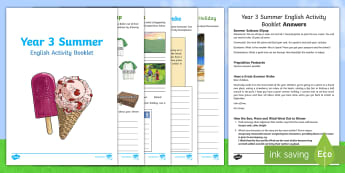 Year 3 Summer English Activity Booklet - PDF Download
