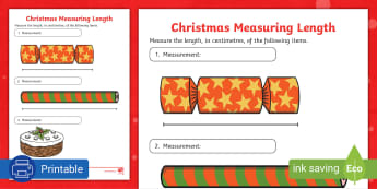 Grade 2/3 Maths/Special Days Christmas Measuring Length (CAPS)