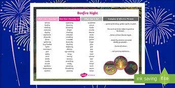 Bonfire Night Word Mats | twinkl.com.au