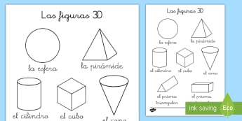 Geometria Formas Planas Y Espaciales Ejercicios De Matematicas 3º