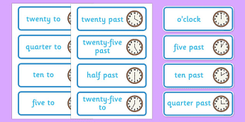 Time Word Cards | twinkl.com.au