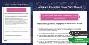 Assessment National 4 - Senior Phase - Conduit English - - Resources to