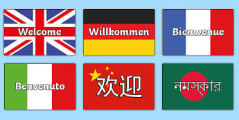 Welcome Display Poster Welsh  -   back to school, welsh, welsh display, siarter iaith,  Croeso, Welcome Display Resources, adnoddau arddangos, 