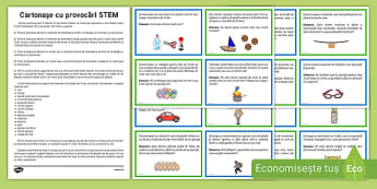 Cartonașe cu provocări STEM - Activitate