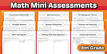 Eighth Grade Math Assessment | Twinkl - Twinkl