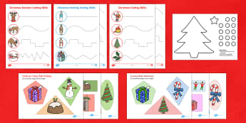 Christmas Activities to help boost Scissor Skills for Children - Super Busy  Mum - Northern Irish Blogger