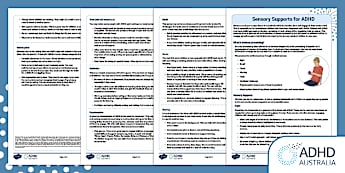 Sensory Supports for ADHD