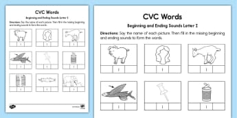 CVC Short Vowel I - CVC Words - ESL Phonics - ESL/EFL