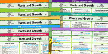 EYFS Plants and Growth Lesson Plan and Enhancement Ideas - planning, pack