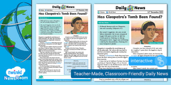 Has Cleopatra S Tomb Been Found Twinkl Newsroom Has Cleopatra S Tomb Been Found Twinkl Newsroom