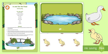 In and Out the Pond Early Concepts Sensory Bag - early concepts, ducks, ducklings, sensory play, in, out