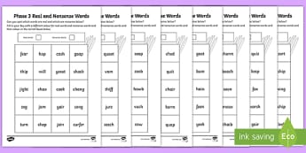 Letters and Sounds Phase 3 Phonics Planning - Resources