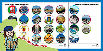 In viaggio con Gaia | Adesivi per passaporto Liguria