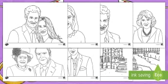 8100 Colouring Pages Royal Family Pictures