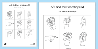 ASL Handshapes | twinkl.com