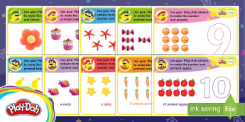 44 Playdough Mats - Printable - Maths Primary Resources