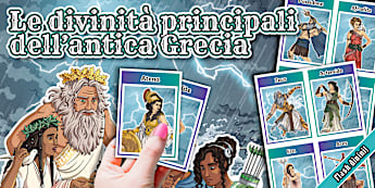 Flashcards: Le divinità principali dell'antica Grecia