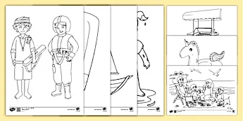 Seaside Colouring Sheets | twinkl.com.au