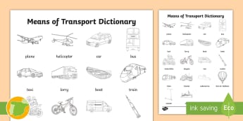 Vocabulario Transporte Recursos De Enseñanza Lengua Extranjera Voca