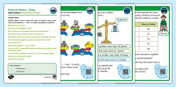 Compare lengths and weights by Stage 1 - CPC - Twinkl