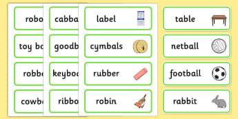 B - Medial - Speech Sounds - SALT - Inclusion - Twinkl