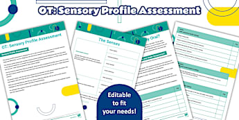 Sensory Needs OT Primary Resources - (Occupational Therapy) - Inclusion