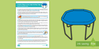 EYFS Creative Ways to Use Large Activity Trays: Baseline Assessment Ideas