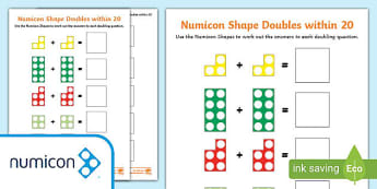 Doubles within 20 Worksheet | Numicon | Save Time Planning