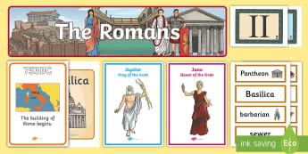 Ancient Rome Displays, Key Vocabulary and Timelines - Twinkl