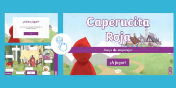 Juego para emparejar: Caperucita Roja - Twinkl Go