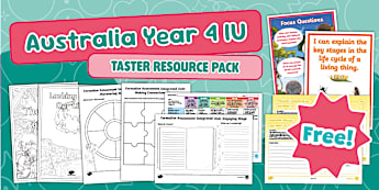Integrated units for Year 4. Complete packs and worksheets